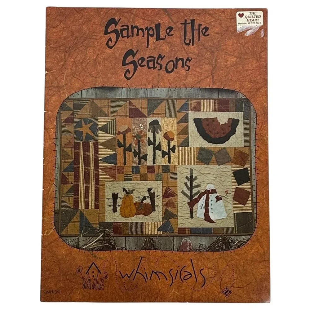 3 Whimsicals Quilt Pattern Book For The Bird Homestead Sampler Sample The Season